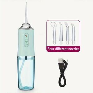 Mint Green Water Flosser with Nozzles